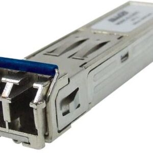 The 100SFP-S120 is a 100Base-FX Multimode Fibre SFP module that can be installed into switches supporting a 100Mb SFP slot.