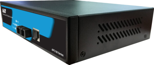 Alloy’s APC1000 Series PoE media converters are standalone media converters used to power PD devices. The media converters give the ability to add POE devices to your network at remote locations where distance limitations do not allow direct copper connections.