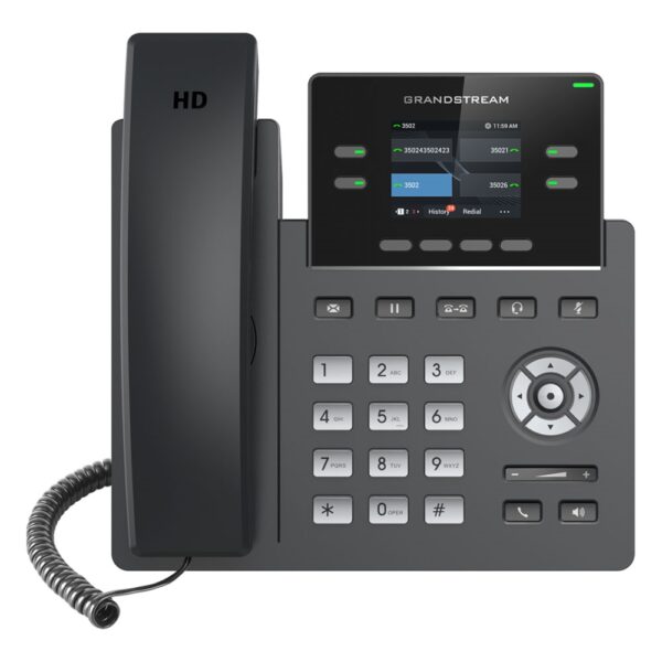 The GRP2612 is a powerful 2-line carrier-grade IP phone designed with zero-touch provisioning for mass deployment and easy management. Built for the needs of desktop workers and designed for easy deployment by enterprises