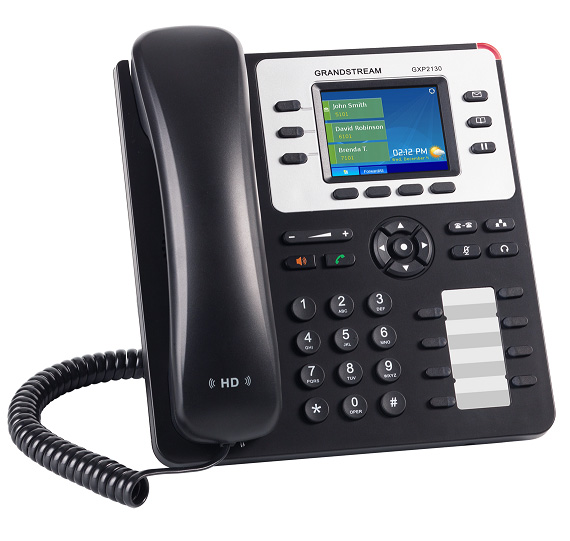 The GXP2130 is a state-of-the-art enterprise grade IP phone that features up to 3 lines