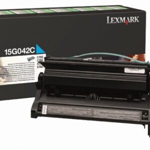 Lexmark High Yield Return Programme Print Cartridge for C752 C762 & X752 Printer Series 15000 Pages Yield Cyan
