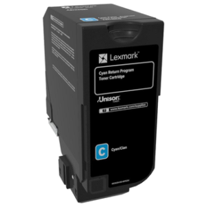 Lexmark Return Programme Toner Cartridge for CS720 CS725 & CX725 Printer Series 3000 Pages Yield Cyan