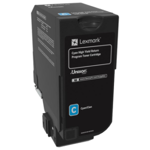 Lexmark High Yield Return Programme Toner Cartridge for CS725 Printer Series 12000 Pages Yield Cyan