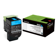 Lexmark Return Programme Toner Cartridge for CX310 CX410 & CX510 Printer Series 1000 Pages Yield Cyan