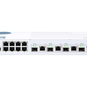 QNAP QSW-M408-4C Entry-level 10GbE Layer 2 Web 12 ports Managed Switch for SMB Network Deployment