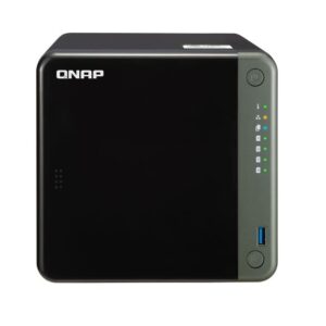 QNAP TS-453D-8G 4-Bay NAS Intel® Celeron® J4125 quad-core 2.0 GHz processor 8 GB DDR4 (1 x 4 GB) 64-bit 4 x 3.5-inch SATA 2 x2.5 Gigabit Tower 3yr WTY