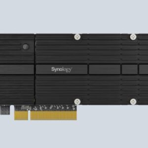 Synology M2D20 is a M.2 NVMe SSD adapter card designed to supercharge your NAS I/O performance. The multi-queue capability of NVMe SSD greatly benefits latency-sensitive applications such as photo indexing