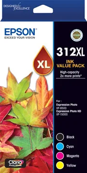 EpsonEPSON C13T183A92 312XL 4 COLOUR PACK XP-8500 XP-15000InkJet Cartridges