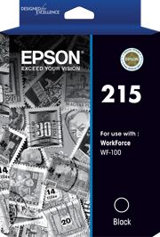 EPSON 215 PIGMENT BLACK INK FOR WORKFORCE WF-100