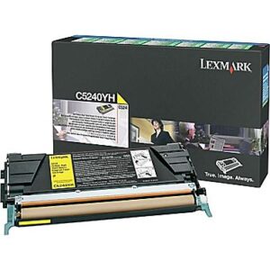 Lexmark Return Programme Toner Cartridge for C524 C532 & C534 Printer Series 5000 Pages Yield Yellow