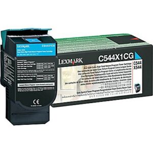 Lexmark Return Programme Toner Cartridge for C/X544 546 & X548 Printer Series 4000 Pages Yield Cyan