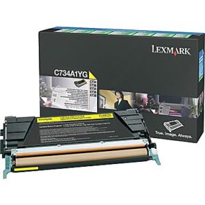 Lexmark Return Programme Toner Cartridge for C/X734 746 & X738 Printer Series 6000 Pages Yield Yellow