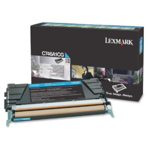 Lexmark Return Programme Toner Cartridge for C746 & C748 Printer Series 7000 Pages Yield Cyan