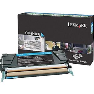 Lexmark Return Programme Toner Cartridge for C748 & X748 Printer Series 10000 Pages Yield Cyan