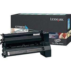 Lexmark High Yield Return Programme Print Cartridge for C772 & X772 Printer Series 10000 Pages Yield Cyan