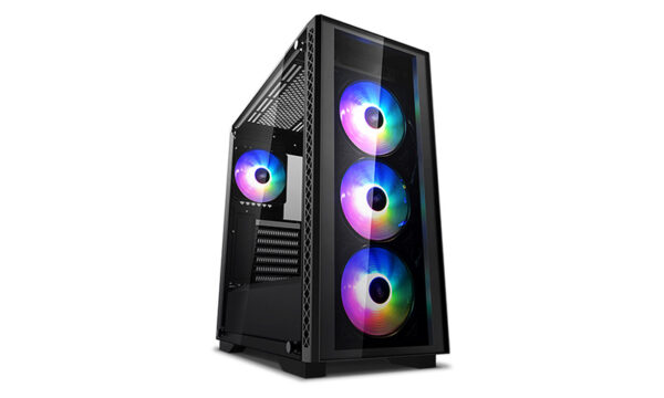 Deepcool MATREXX 50 ADD-RGB 4F LD as a mid-tower case is endowed with abundant space that supports up to E-ATX motherboard. With two large air intakes and an air exhaust