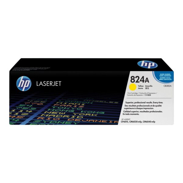 HP 824A YELLOW TONER 21000PAGE YIELD FOR CLJ CP6015