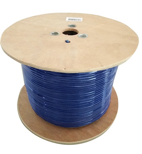 8Ware 350m CAT6A Ethernet LAN Cable Roll Blue Bare Copper Twisted Core PVC Jacket