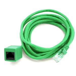Cat 5e UTP Male to Male Ethernet Extension Cable - 2m Black Standard network extension cable for home or office networks. Used to connect computers