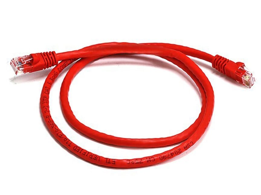 8Ware CAT6A Cable 0.25m (25cm) - Red Color RJ45 Ethernet Network LAN UTP Patch Cord Snagless – 8ware CB8W-PL6A-0.25RD Network Cables Product Image