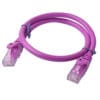 8Ware CAT6A Cable 0.5m (50cm) - Purple Color RJ45 Ethernet Network LAN UTP Patch Cord Snagless – 8ware CB8W-PL6A-0.5PUR Network Cables Product Image