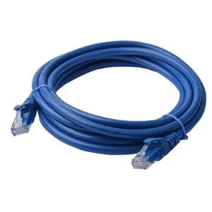 8Ware CAT6A Cable 3m - Blue Color RJ45 Ethernet Network LAN UTP Patch Cord Snagless – 8ware CB8W-PL6A-3BLU Network Cables Product Image