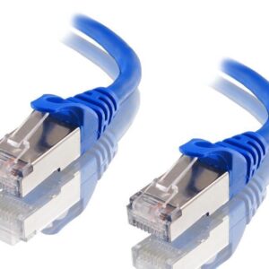 Astrotek CAT6A Shielded Cable 25cm/0.25m Blue Color 10GbE RJ45 Ethernet Network LAN S/FTP LSZH Cord 26AWG PVC Jacket