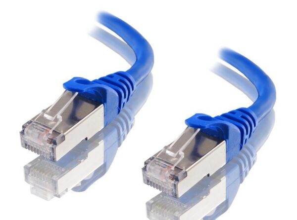 Astrotek CAT6A Shielded Cable 1m Blue Color 10GbE RJ45 Ethernet Network LAN S/FTP LSZH Cord 26AWG PVC Jacket