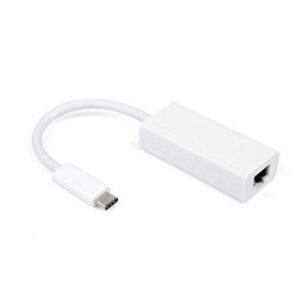 Astrotek Thunderbolt USB 3.1 Type C (USB-C) to RJ45 Gigabit Ethernet LAN Network Adapter for Apple Macbook Chromebook Pixel White