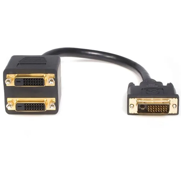 Astrotek DVI-D Splitter Cable 24+1 pins Male to 2x Female Gold Plated – Astrotek CBAT-DVID-TO-DVIDX2 HDMI & Video Cables Product Image
