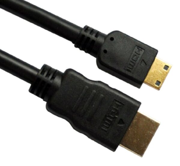 Astrotek HDMI to Mini HDMI Cable 2m - 1.4v 19 pins A Male to Mini C Male 30AWG OD6.0mm Gold Plated Black PVC Jacket