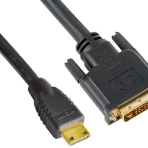 Astrotek Mini HDMI to DVI Cable 60cm - 19 pins Male to 24+1 pins Male 30AWG OD6.0mm Gold Plated Black PVC Jacket RoHS
