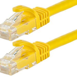 Astrotek CAT6 Cable 25cm/0.25m - Yellow Color Premium RJ45 Ethernet Network LAN UTP Patch Cord 26AWG CU Jacket