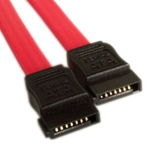 Astrotek SATA Data Cable 50cm 7 pins to 7 pins Straight 26AWG Red
