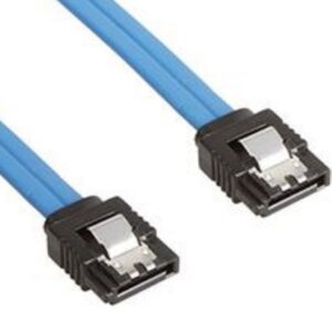Astrotek SATA 3.0 Data Cable Male to Male Straight 180 to 180 Degree with Metal Lock 26AWG Blue
