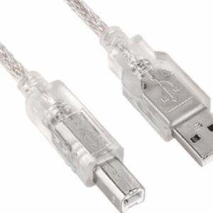 Astrotek USB 2.0 Cable 2m - Type A Male to Type B Male Transparent Colour