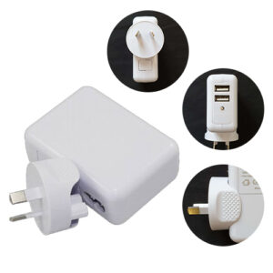 Astrotek USB Travel Wall Charger Power Adapter AU Plug 2A 220V 2 Ports White Colour