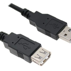 Astrotek USB 2.0 Extension Cable 30cm - Type A Male to Type A Female Transparent Colour RoHS