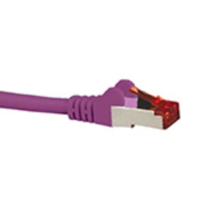 Hypertec CAT6A Shielded Cable 10m Purple Color 10GbE RJ45 Ethernet Network LAN S/FTP Copper Cord 26AWG LSZH Jacket