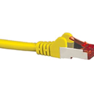 Hypertec CAT6A Shielded Cable 1.5m Yellow Color 10GbE RJ45 Ethernet Network LAN S/FTP Copper Cord 26AWG LSZH Jacket