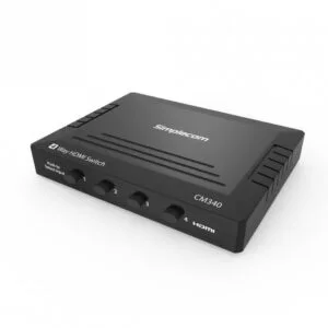 (LS) Simplecom CM340 Mechanical 4 Way HDMI Switch Box 4 Port 4K UHD HDCP – Simplecom CBSI-CM340 Convertors Product Image