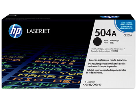HP CE250A BLACK TONER 5000 PAGE YIELD FOR CP3520 CM3530