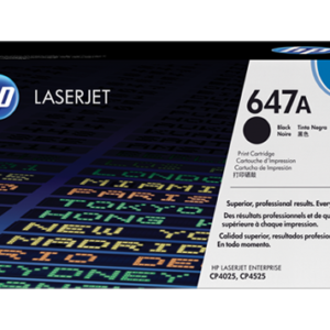 HP 647A BLACK TONER 8500 PAGE YIELD FOR CLJ CP4025 CP4525 CM4540