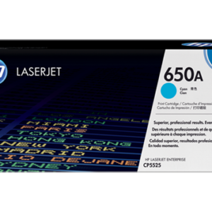 HP 650A CYAN TONER 15000 PAGE YIELD FOR CLJ CP5520
