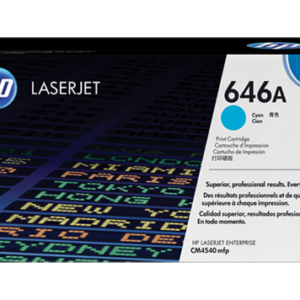 HP 646A CYAN TONER 12500 PAGE YIELD FOR CLJ CM4540