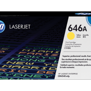 HP 646A YELLOW TONER 12500 PAGE YIELD FOR CLJ CM4540