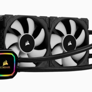 The CORSAIR iCUE H100i RGB PRO XT is an all-in-one liquid CPU cooler built for both low noise operation and extreme CPU cooling