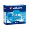 Shop for CMV94935Verbatim - available at Go Tech Deals Verbatim CD-R 700MB 10Pk Slim Case 52x – Verbatim CMV94935 CDR/RW Media Product Image
