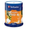 Verbatim DVD-R 4.7GB 100Pk White InkJet 16x