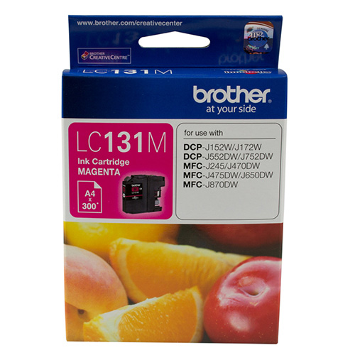 This Brother LC-131 ink is perfect for restocking your compatible Brother printer. The cartridge contains Brother Innobella ink and is designed to produce rich colours and long lasting results. It is also designed to work optimally with your Brother printer